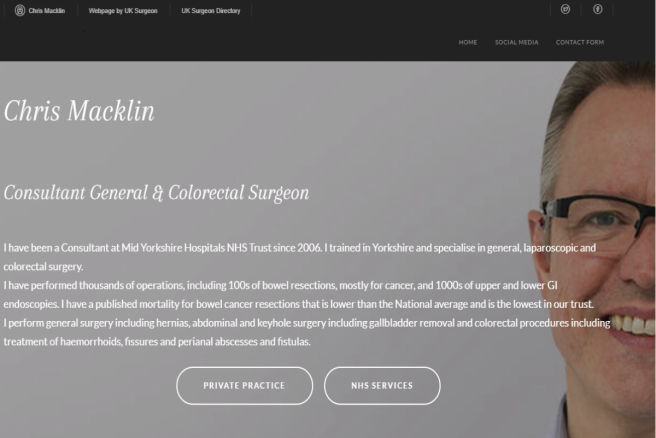 uksurgeon webpage